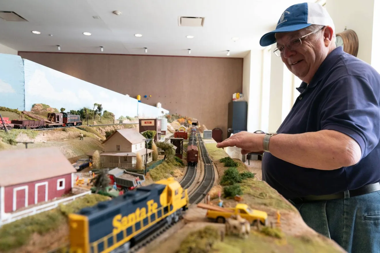 Railroaders model trains
